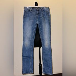 Super skinny blue jeans